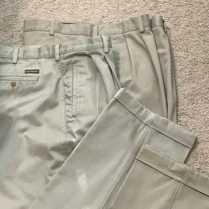 SAVANE 2 pair men’s casual pants, both 40x30